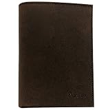 GRAND CLASSIQUE Portefeuille homme en cuir véritable à quatre volets.