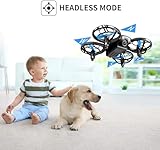 4DRC Mini Drone for Kids Hand Operated RC Quadcopter with 3 Batteries Longer Flight Time, Altitude Hold, Headless Mode, Throwing GO, 3D Flip and 3 Speed Modes Aeroplane for Beginners, Blue - Image 6