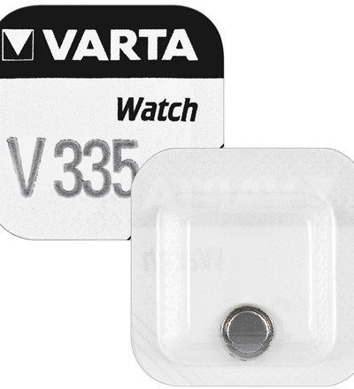 VARTA pila a bottone ossido di argento - orologi batteria  V335 inch VARTA, 5 mAh, 1,55 V, 1 Blister