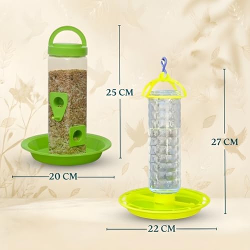 Image of Bird Feeder - Hanging Feeder for Outdoor Garden & Balcony (Combos)