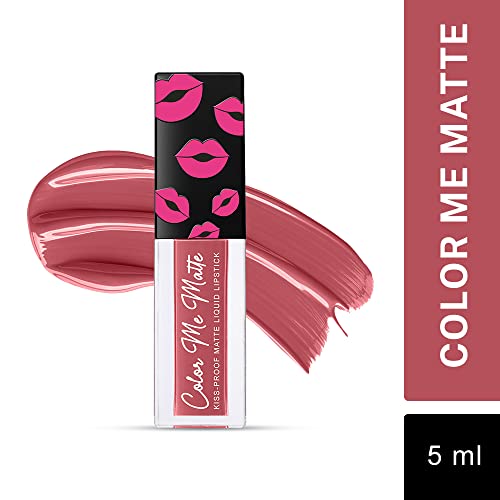 Image of Jaquline USA Color Me Matte Long Lasting liquid Lipstick enriched with vitamin E & tea tree oil (Coffee Brown-5 ml)