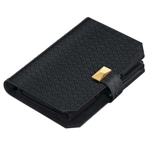 SONGMICS Poche pour 3 montres, étui de voyage en cuir PU gaufré, organiseur de rangement portable, 22 x 14,5 x 4,5 cm, idée cadeau