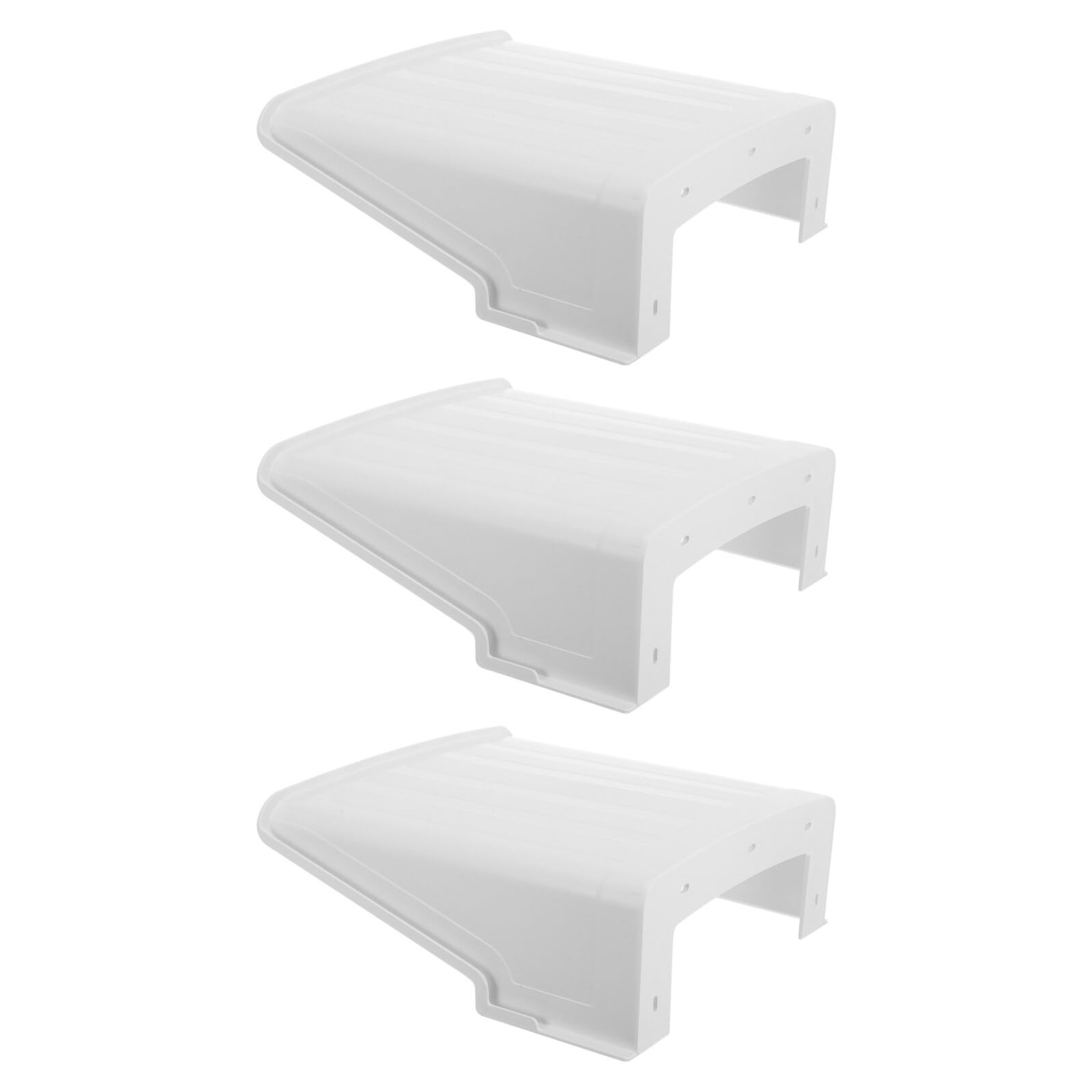SHINEOFI Protector para Cámara de Seguridad Exterior Funda de Plástico Resistente a la Lluvia y Rayos UV 3 Unidades Compatible con Cámaras CCTV y Tipo Cúpula para Uso