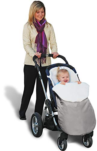 Image of Jolly Jumper Water Resistant Snuggle Bag Stroller - Grey