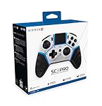 Gioteck SC3 Wireless Pro Controller for PS4, PC, Mobile - White - Bluetooth Compatible