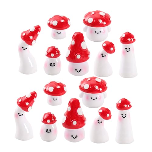 Miniatures champignons en résine de précision pour décor de micro paysage