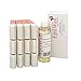 EPILWAX - Set di ricarica con: 12 cartucce roll-on rosa, 1 confezione da 100 strisce non tessute per l'epilazione e 1 flacone da 250 ml di olio neutro dopo la depilazione (serie rosa) immagine
