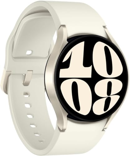 SAMSUNG Watch 6 Gold 40mm Bluetooth Smartwatch SM-R930NZECXAA w/ 2 Chargers, Works with Bixby, Google Assistant, Wear OS - SM-R930NZECX