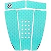 5 Piece EVA Surfboard Deck Traction Pads for Stomp Skimboards, Surf Boards, Funboard, Fish Board/Aqua Blue Gray Black