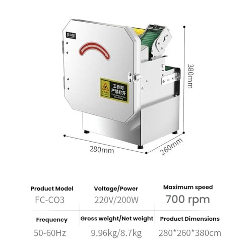 Cortadora eléctrica comercial 200w para vegetales miniatura 2