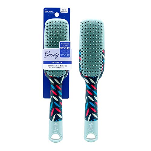 Goody Comfortable Bristles Styler Brush (1 PACK!!) (Red/Blue)