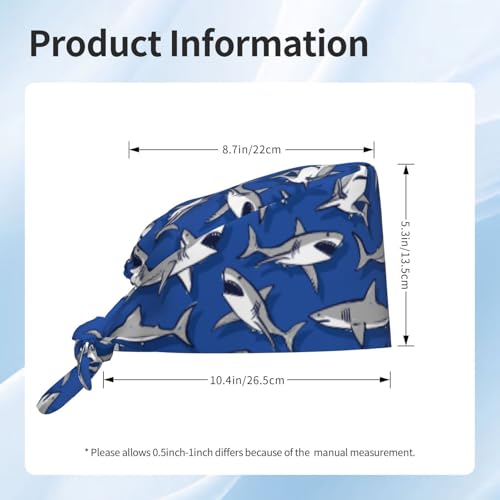 Image of Adjustable Working Cap Breathable Unisex Women Men Elastic Bandage Tie Back Hats Scrub Nursing Doctor Surgeon Cap