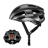 ROCKBROS 自転車 ヘルメット 大人 ロードバイク 超軽量 高剛性 耐衝撃 高通気性 USB充電式LEDライト 自転車用ヘルメット 推奨頭囲約55-60cm ダイヤルで調節可能 CPSC/CE安全規格認定済み サイクリングヘルメット 通勤 通学 街乗り MTB クロスバイク サイクリング スポーツ メンズ レディース 男女兼用
