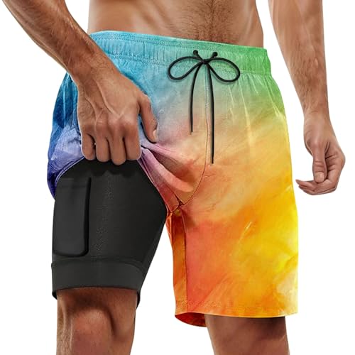 Boxer polyester maillot de bain doté d'une doublure slip intégrée pour garçon