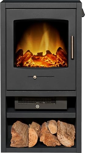 Chimenea eléctrica Adam Bergen XL en antracita