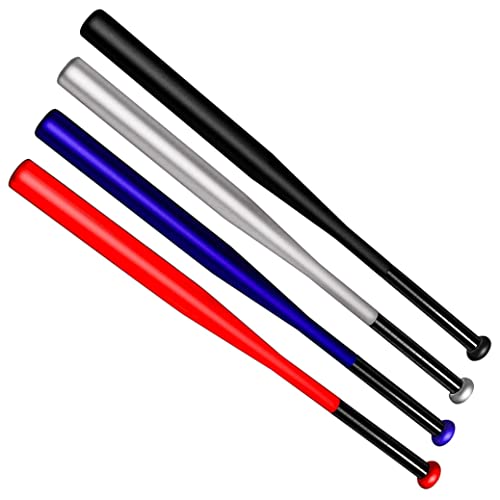 Baseball Bat Lightweight Steel Non-Slip Grip 21inch Rounders Practice Training Bat Black
