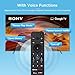 Voice Remote Replacement for Sony Smart TVs, Compatible with Sony Bravia TVs 4K UHD LED LCD HD Smart TVs