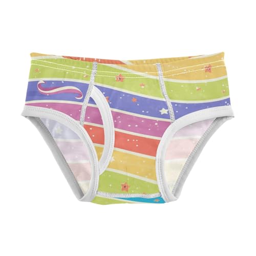 KLL Lgbt Glitter Rainbow Pride Flag Toddler Boy Cotton Briefs Underwear Breathable Undies