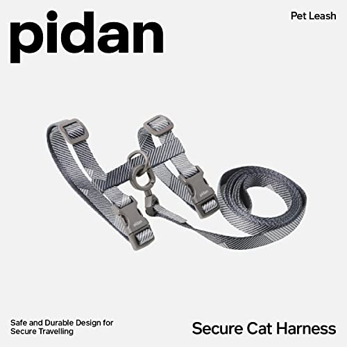 Pidan Cat Harness And Leash Set, Cats Escape Proof - Adjustable Kitten Harness For Large Small Cats, Lightweight Soft Walking Travel Petsafe Harness- Grey #TOP1