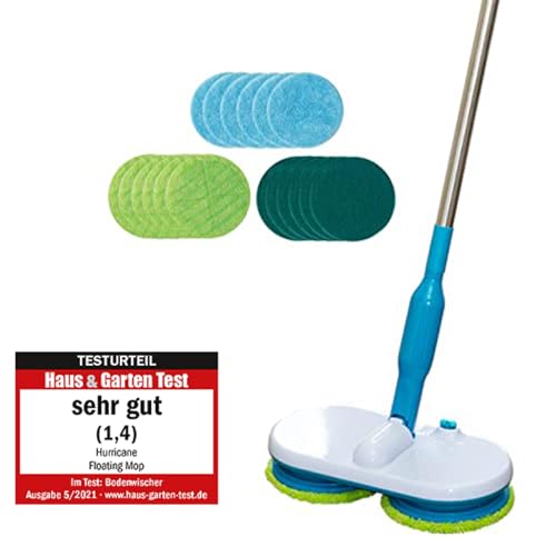 Hurricane Floating Mop Mega Set - Akku Bodenwischer kabellos -...