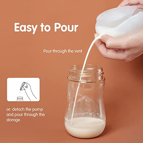 Extractor Manual de Leche con 10 Pads de Lactancia de Silicona miniatura 4