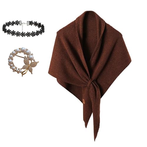 2026 Pashmina Shawl Wraps Women Knitted Shawls And Wraps For Women Cardigan Cape Poncho Shawl Shawl Scarf (coffee)