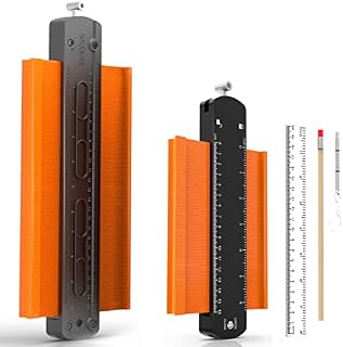NAUDILIFE Contour Gauge, (25 + 15 cm) Laminate Tile Tool Advent Calendar Gadgets for Carpenters, Craftsmen, Dad Birthday Gift, Anniversary Gift Him Men, Man Gifts, New Year Gift