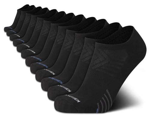 Van Heusen Mens Socks - Low Cut No Show Athletic Performance Ankle Sock Liners (12 Pack)