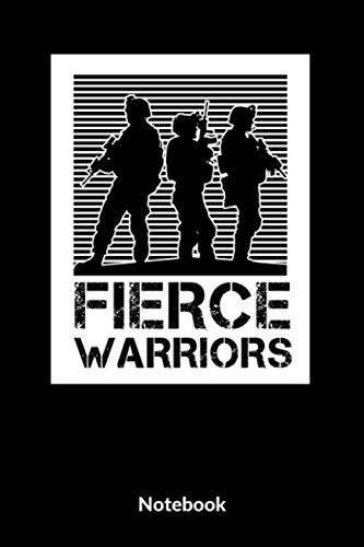  Fierce Warriors Notebook: A5 Punktraster Notizbuch für Soldaten der Bundeswehr! Als Geschenk zum Jahrestag, Valentinstag, Hochzeitstag oder Weihnachten