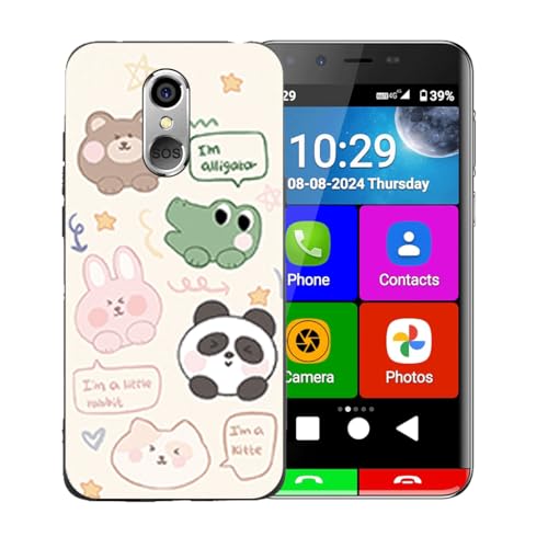 LCEHTOGYE �K�p Artfone Smart 500�p�P�[�X�A�K�p Artfone Smart 500 (5,0")�ƌ݊����̂��钴���^�u���b�N�\�t�gTPU�V���R���Q���P�[�X�ی�J�o�[ - LLM47