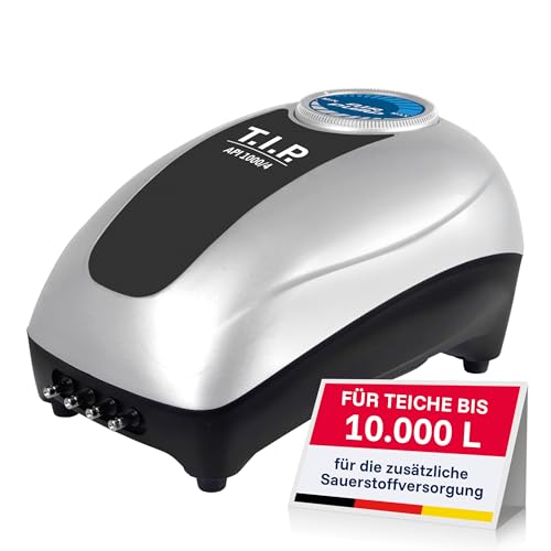T.I.P. Teichbelüftungsset API 1000/4, regelbare Pumpe...