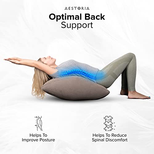 Aestoria Inflatable Leg Elevation Pillow- Portable Wedge Pillow For Legs With Storage Bag, Versatile Leg Pillows For Elevation Blood Circulation, Leg Injuries, & Leg Rest Breathable Suede Material #TOP4