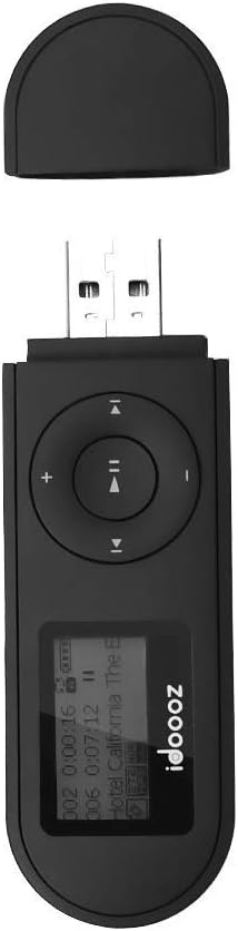 Mp3 Player,USB Mp3 Player with FM Radio,Voice Recorder,idoooz U2 8GB Music Player Expandable UP to 32 GB Support One-Button for Recording (Black)