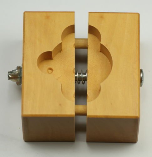Wooden watchmakers CASE & MOVEMENT HOLDER clamp repairing vintage watch wood