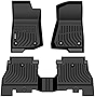 VIWIK Floor Mats fit for 2018-2022 Wrangler Unlimited JL 4-Door (not for 2-Door, not for JK or 4xe), Car Mats All Weather Protection Custom Floor Liners Include 1st and 2nd Row Front & Rear, TPE Black