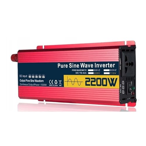 Onduleur 12V 220V 2200W Sinusoïdal avec Transformateur de Tension Auto 50Hz