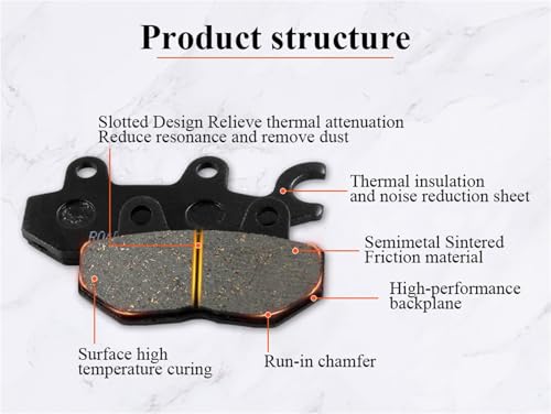 Plaquettes de frein avant moto Sinnis RSX ZS 125-80 2017-2020 - 6