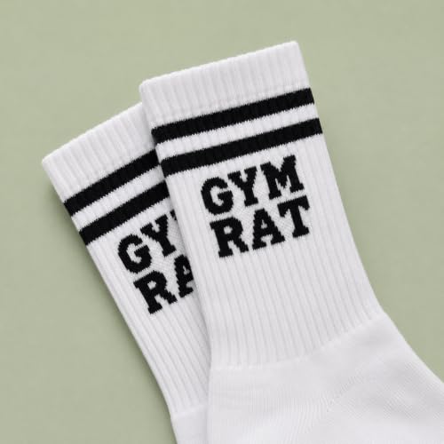 Crewzies Gym Rat Socks for Women, Funny Gifts for Gym Lovers - image 4