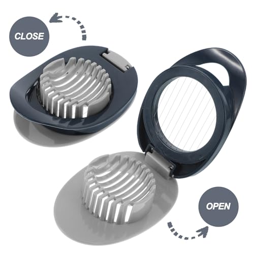 Cortador de huevos con plástico resistente y corte higiénico multifuncional 4