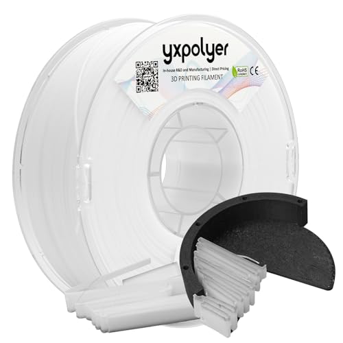 YXPOLYER Breakaway Support Filament 1kg 1.75mm with Upgraded PC Reusable AMS-Compatible Spool, Solvent-Free Support Material for Nylon, PA-CF, PPS, PC-CF, and More Engineering-Grade Filament