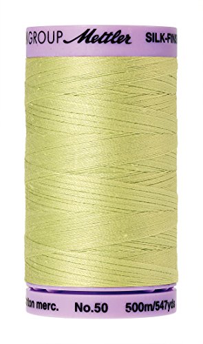 Hilo de algodón Mettler 547 yd/500 m verde spring miniatura 1