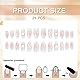GlamRays 24 Stück Pink Liebe Herz Schleife Press on Nails Lang Almond False Nails Spiegel Glitzern Rhinesteine Acryl Klebe Nails Wiederverwendbar Stick on Nails für Frauen DIY
