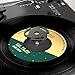 Facmogu 45 RPM Record Adapter, 7 Inch 45 Adapter for Record Player, 45 Vinyl Record Solid Aluminum Adaptor, 45 RPM Record Adapter Insert for Turntables, Retro 45 Vinyl Record Turntables Spindle -Black