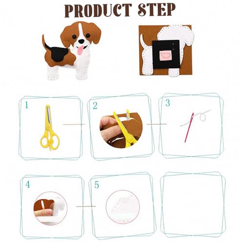 Juego de costura de fieltro infantil ideal para tardes de manualidades en familia 4