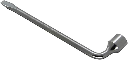 Miniatura 4 de Heyiarbeit Llave de llanta de repuesto para automóvil para Jack - Herramienta de reparación de zócalo de extremo ranurado tipo L de 0.945 in