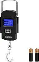 Balança Digital Portátil 50kg com Gancho Para Malas, Bagagens, Viagens, Pesca e Camping, Leve, Precisa e Compacta - Linha Premium