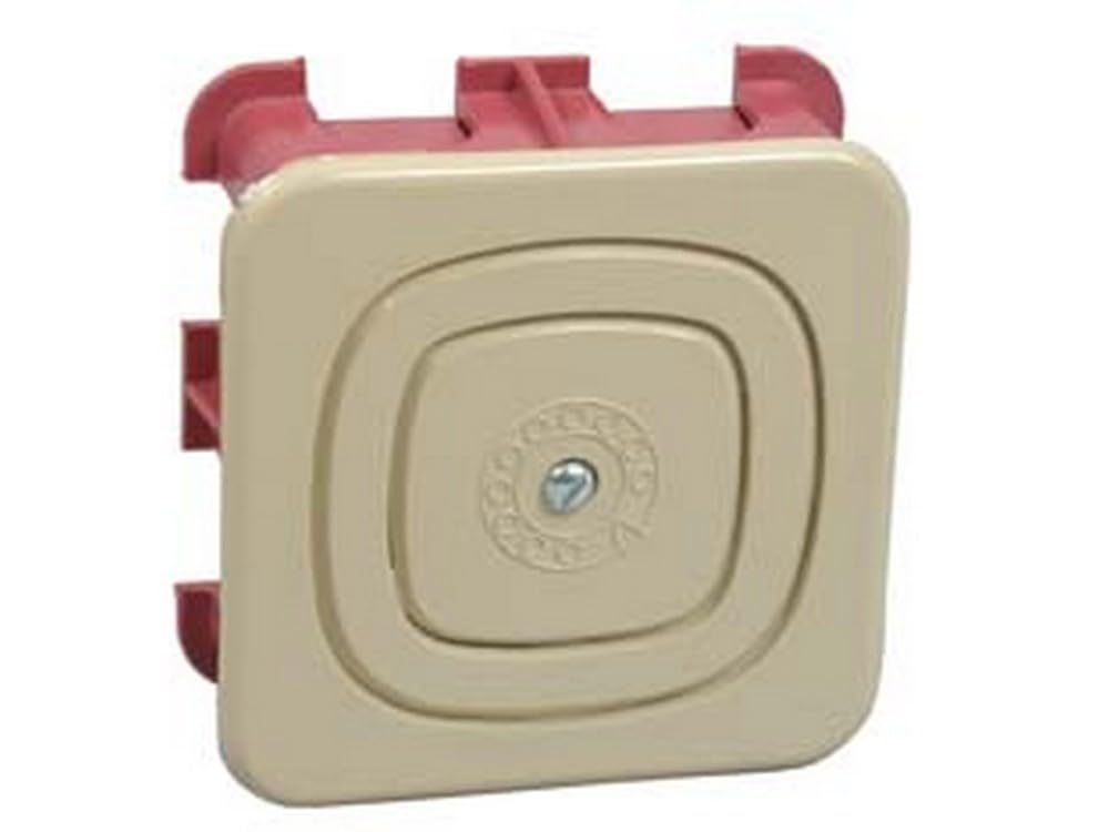 10PZ SCATOLA INCASSO PER PRESA TELEFONICA - mm.70x70