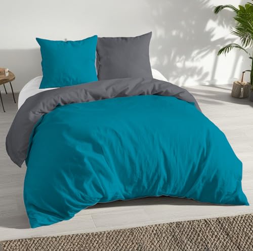 MALIKA® Bettwäsche 135x200 4 teilig | ÖkoTex Zertifiziert & für...