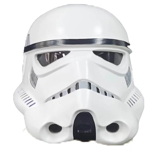 Yldorvintia Imperial Stormtrooper Latex Mask Full Head Mask For Adult Cosplay Accessories Masquerade Halloween Christmas (white)