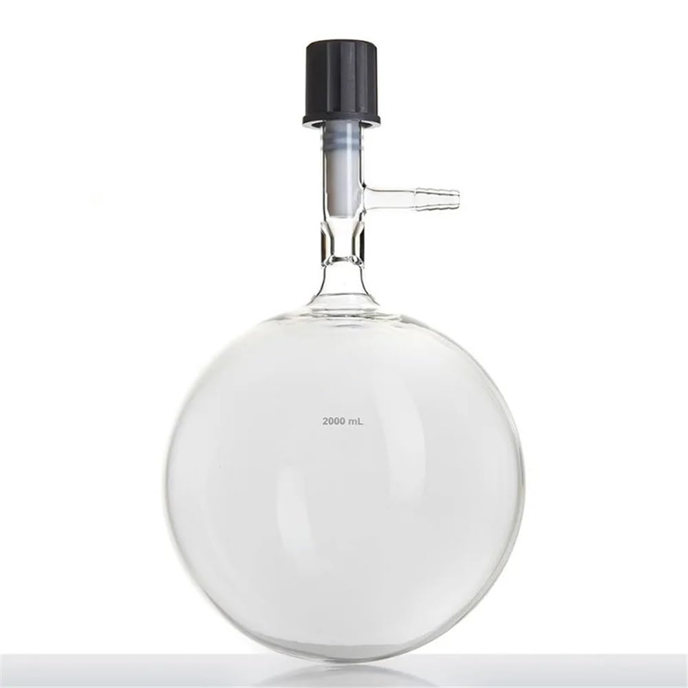 Attrezzature e forniture di laboratorio Valvola for alto vuoto a parete spessa sferica in vetro borosilicato F49 PTFE